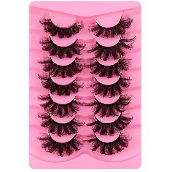 7 Pairs Dramatic 3D Mink False Eyelashes - Picture 4 of 5